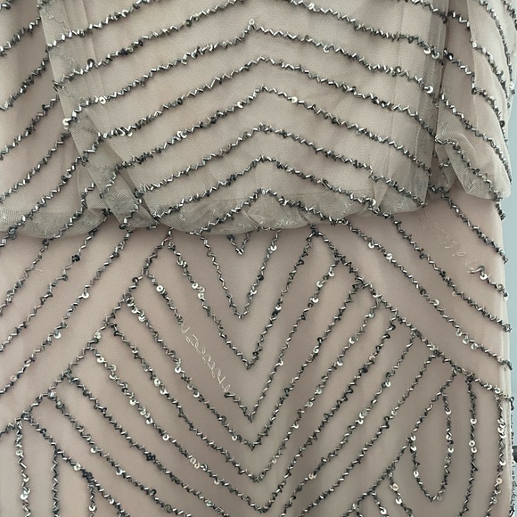Adrianna pappel beaded dress. Wore for wedding. Beads coming off in few places. - Picture 2 of 4